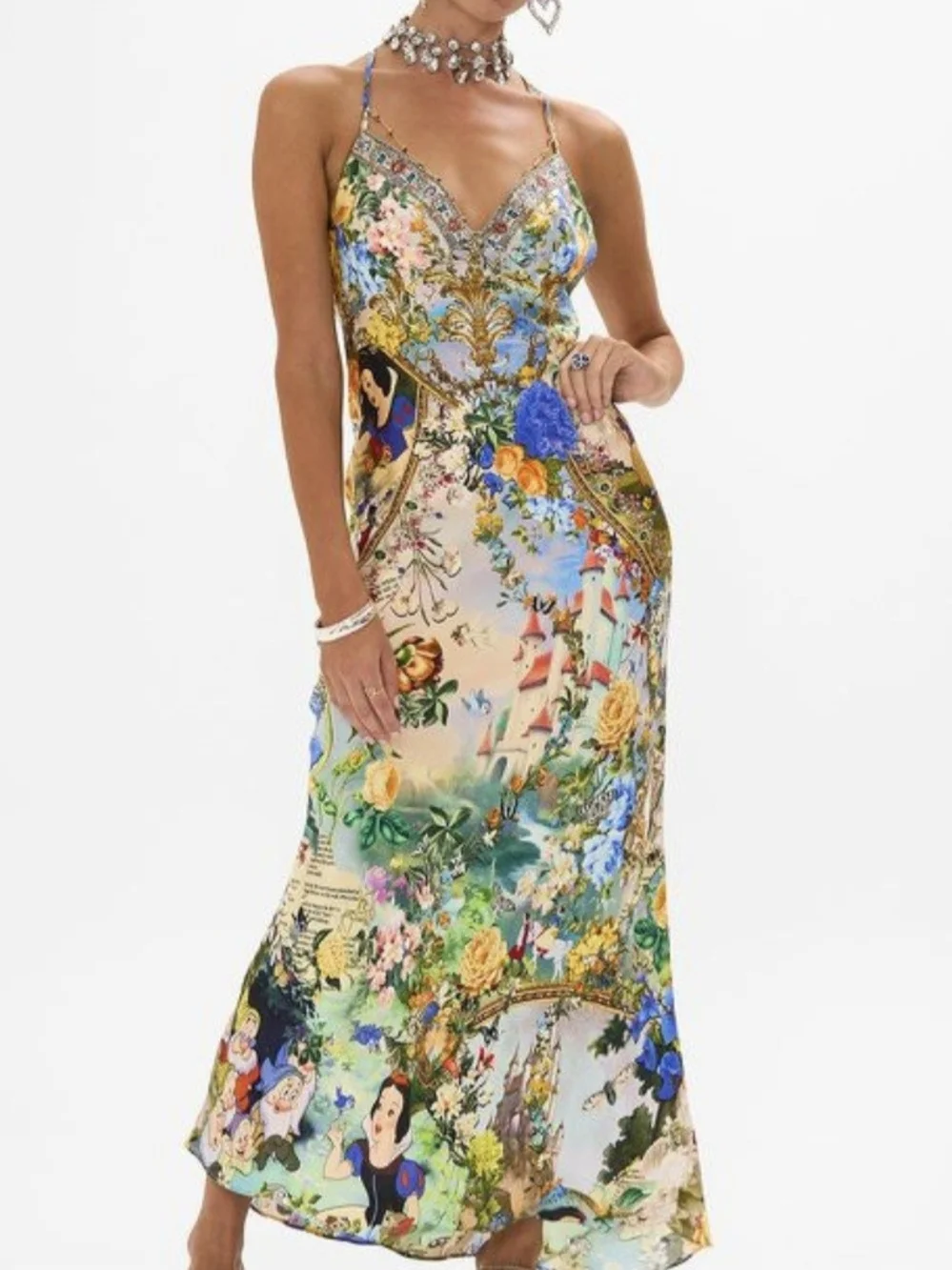NEW!!Camilla * Unicorn Kindest One Of All Fairy-Tale SILK Maxi Dress Sold Out! - Picture 1 of 14